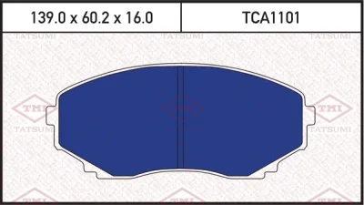 Колодки тормозные дисковые TATSUMI TCA1101