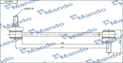 SLD0003 MANDO Тяга / стойка, стабилизатор