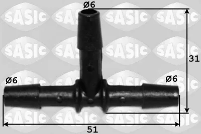 3980025 SASIC Соединитель шланга, топливный шланг