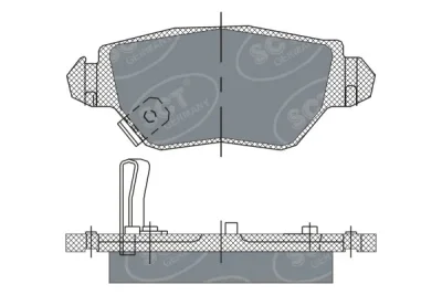 SP 242 PR SCT - MANNOL Комплект тормозных колодок, дисковый тормоз