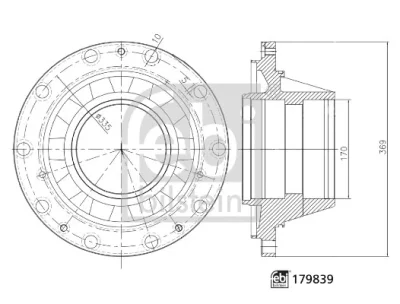 179839 FEBI Ступица колеса