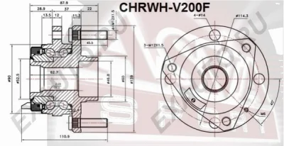 CHRWH-V200F ASVA Ступица колеса