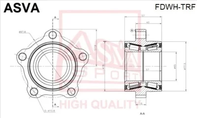 Ступица колеса ASVA FDWH-TRF