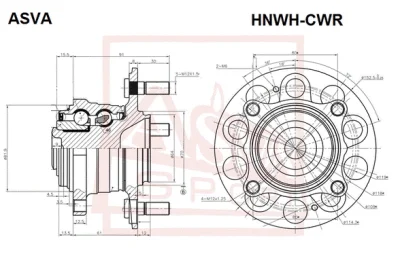 HNWH-CWR ASVA Ступица колеса