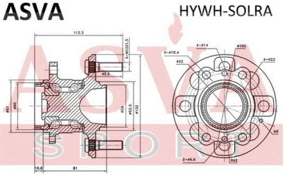 HYWH-SOLRA ASVA Ступица колеса