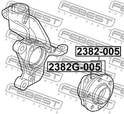 Ступица колеса FEBEST 2382-005