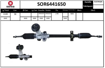 SOR6441650 SERA Рулевой механизм
