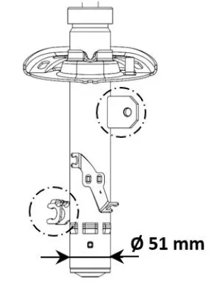 Амортизатор KYB 3338004