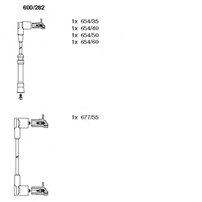 600/282 BREMI Высоковольтные провода (комплект проводов зажигания)