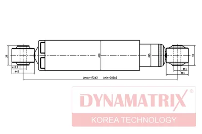 DSA344456 DYNAMATRIX Амортизатор