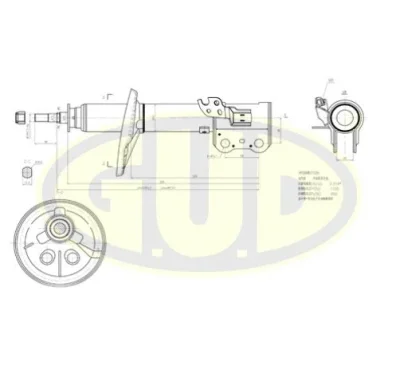 Амортизатор G.U.D GSA333197