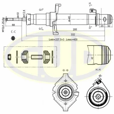 Амортизатор G.U.D GSA340036