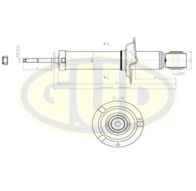 Амортизатор G.U.D GSA341463