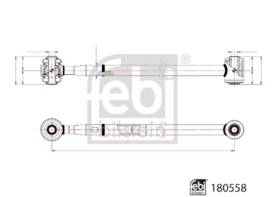 180558 FEBI Рычаг независимой подвески колеса, подвеска колеса