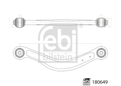 180649 FEBI Рычаг независимой подвески колеса, подвеска колеса