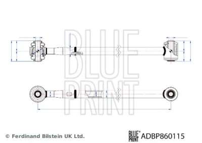 ADBP860115 BLUE PRINT Рычаг независимой подвески колеса, подвеска колеса