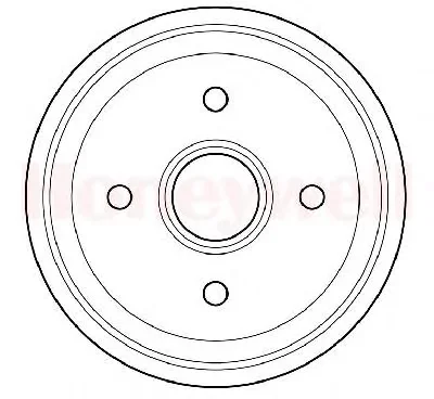 329158B BENDIX Тормозной барабан