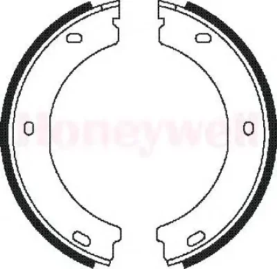 Тормозные колодки ручника BENDIX 362326B