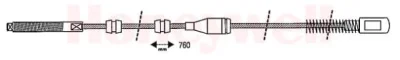 431190B BENDIX Трос (тросик) ручника