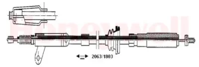 432700B BENDIX Трос (тросик) ручника