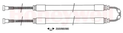 432990B BENDIX Трос (тросик) ручника