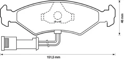 571291X BENDIX Тормозные колодки