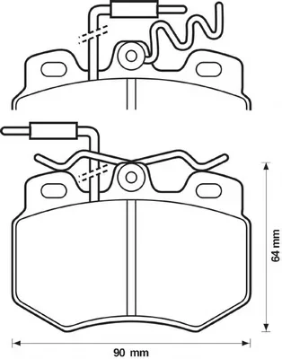 571320B BENDIX Тормозные колодки