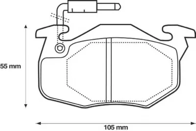 571332B BENDIX Тормозные колодки