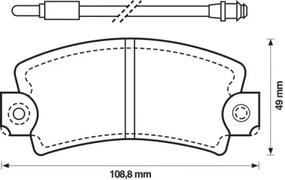 571337B BENDIX Тормозные колодки