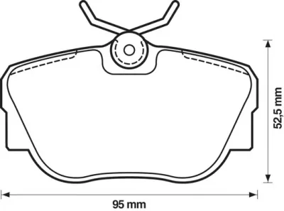 571352B BENDIX Тормозные колодки