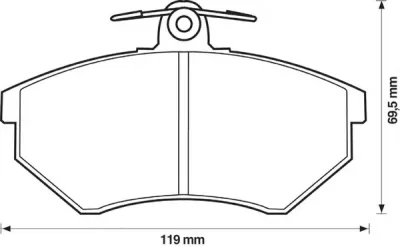 571357B BENDIX Тормозные колодки