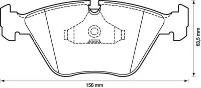 571394X BENDIX Тормозные колодки