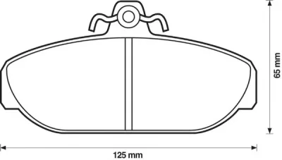 571404B BENDIX Тормозные колодки