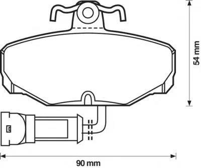 571408B BENDIX Тормозные колодки