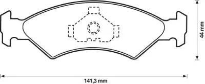 571412B BENDIX Тормозные колодки