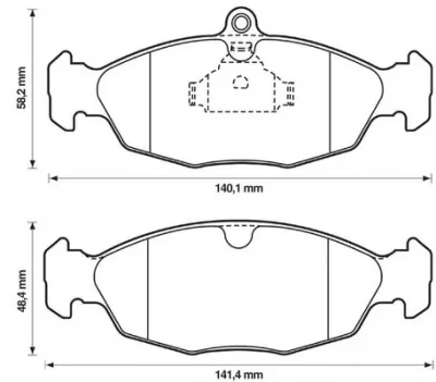 571492X BENDIX Тормозные колодки