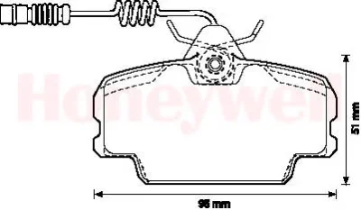 571868B BENDIX Тормозные колодки