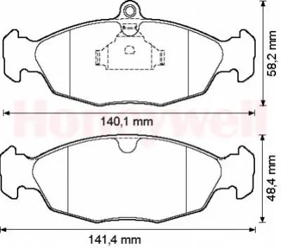 571924B BENDIX Тормозные колодки