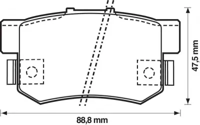 572138B BENDIX Тормозные колодки