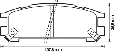 572197B BENDIX Тормозные колодки