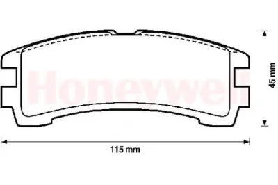 572234B BENDIX Тормозные колодки