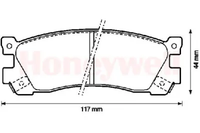 572248B BENDIX Тормозные колодки