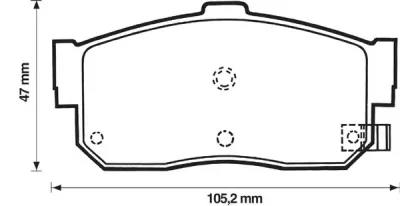 572376B BENDIX Тормозные колодки