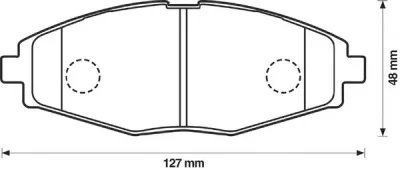 572402B BENDIX Тормозные колодки