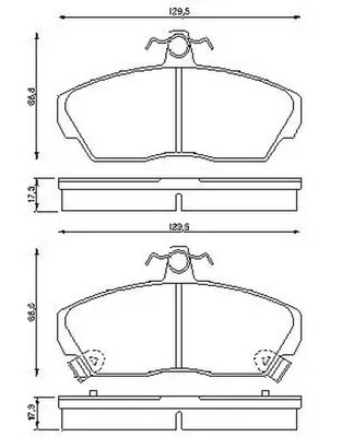 572430B BENDIX Тормозные колодки