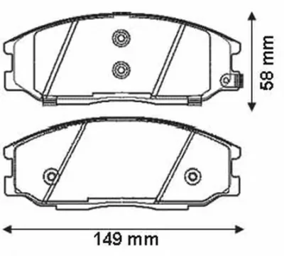 572453B BENDIX Тормозные колодки