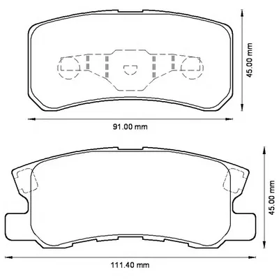 572498B BENDIX Тормозные колодки