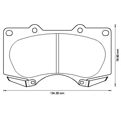 572515B BENDIX Тормозные колодки