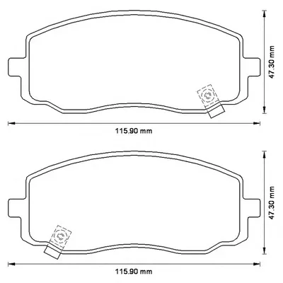 572526B BENDIX Тормозные колодки