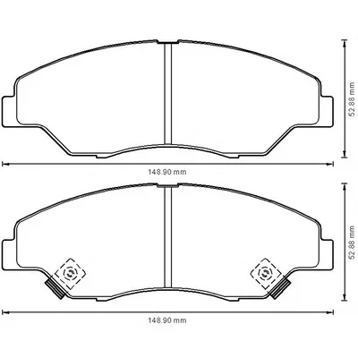 572536B BENDIX Тормозные колодки